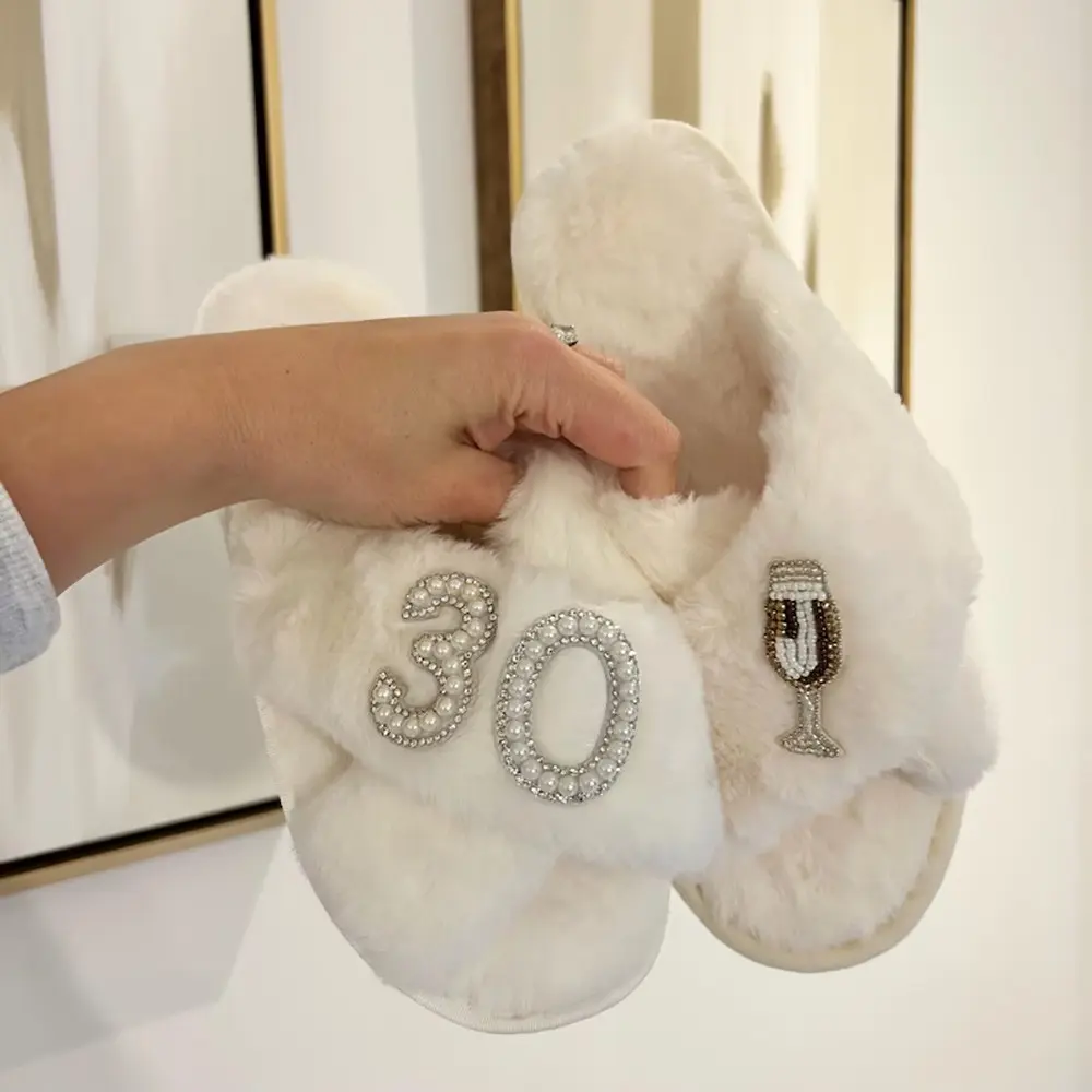 16 18 21 30 40 50 60 Birthday Party Slippers, Flat Slipper, Sweet 16 Finally Legal Dirty Thirty 40 50 60 & Fabulous 16th 18th 21st 30th 40th 50th 60th Birthday Party Decoration Accessories Photo Props Happy Bday Gift