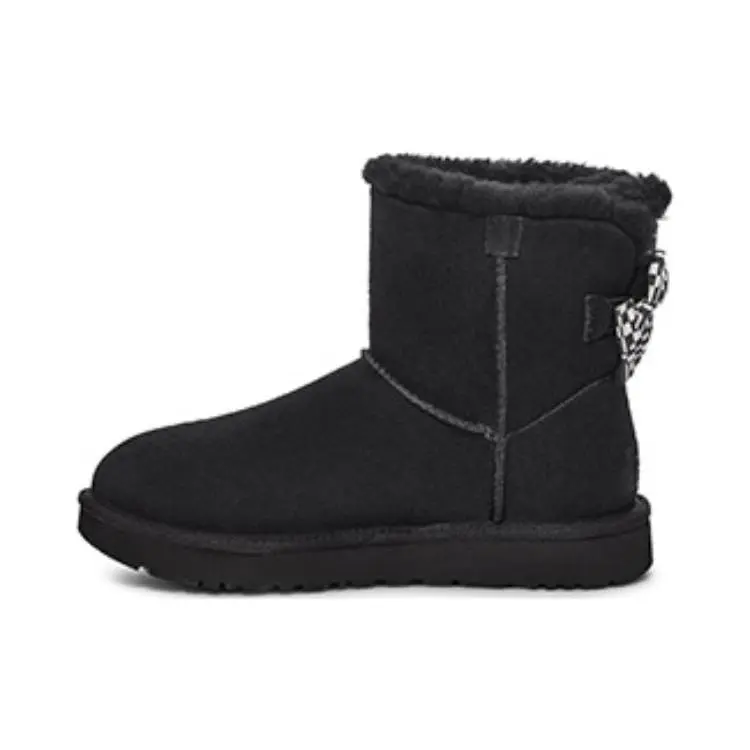 UGG Short Snow Boots With Bow 1138132-BLK