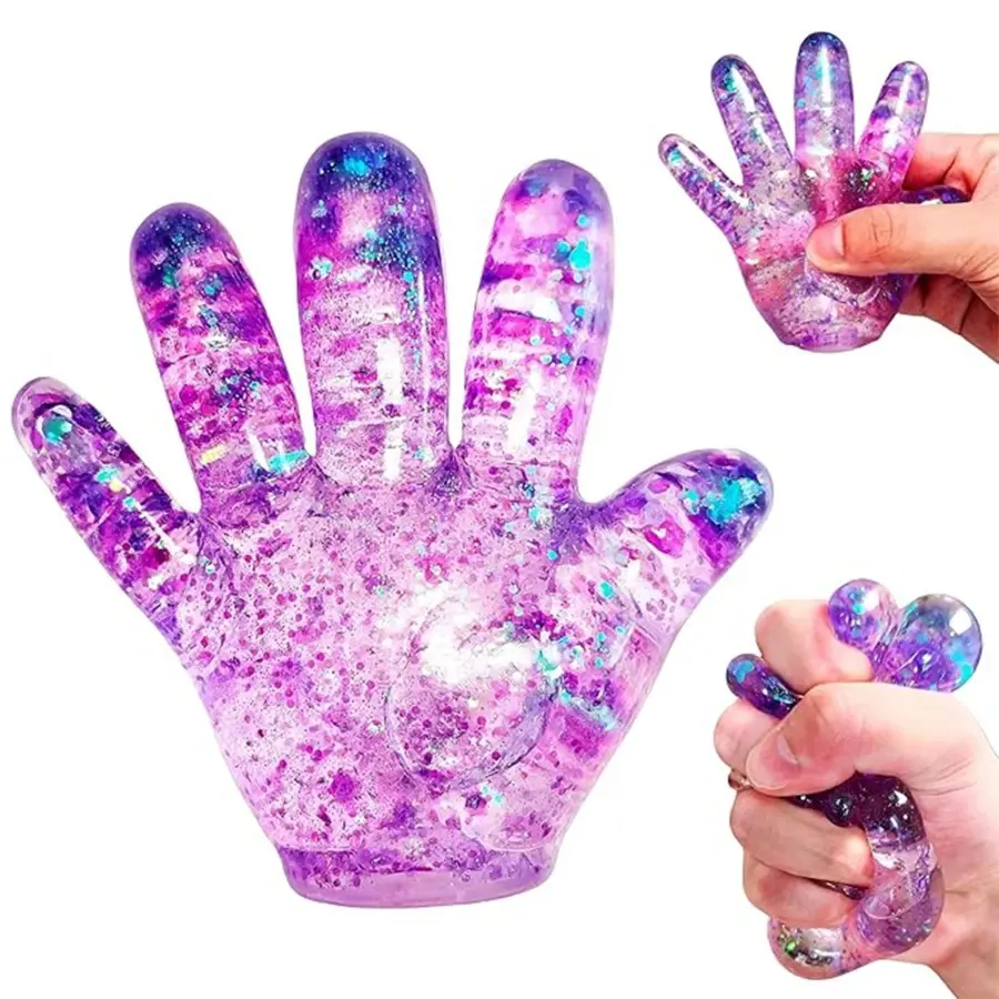 Creative Hand Grip Purple Stress Ball Toys, Children & Adult Squeeze Sensory Toys, Party Favors, Stress Relief Toys, Squeeze Balls, Gift Bag Fillers, Piñata Fillers, Small Gift Bag Stuffers, Random Styles & Colors