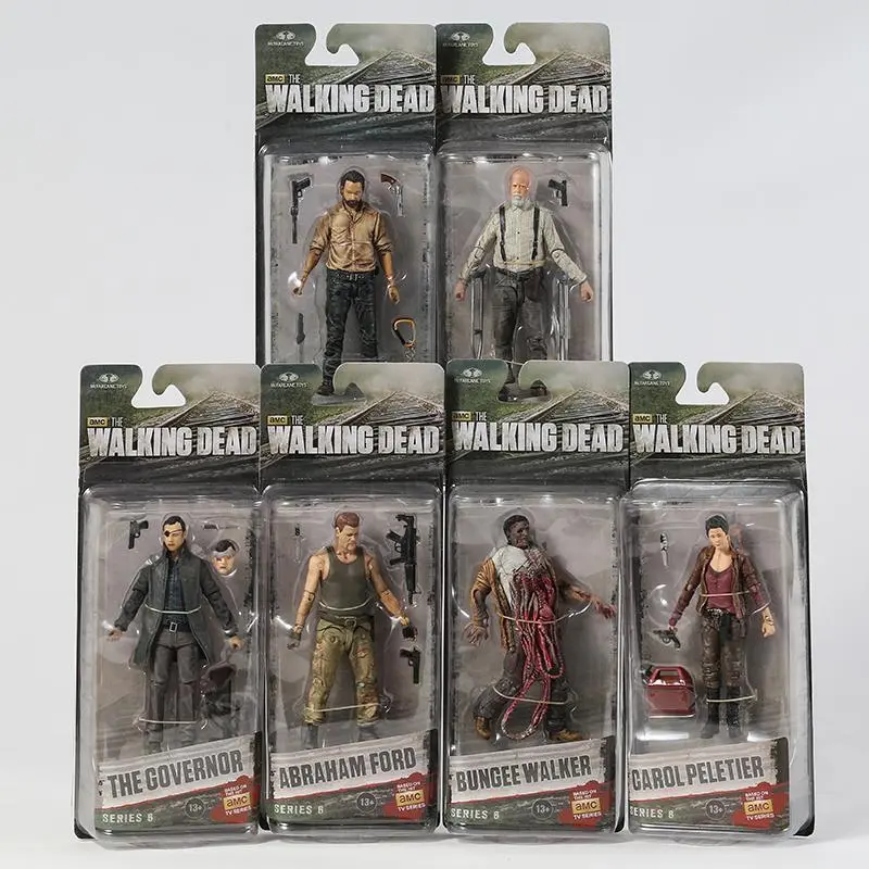2026 hot item The Walking Dead Abraham Ford Bungee Walker Rick Grimes Hershel Greene Collection Action Figure PVC Model Figurals