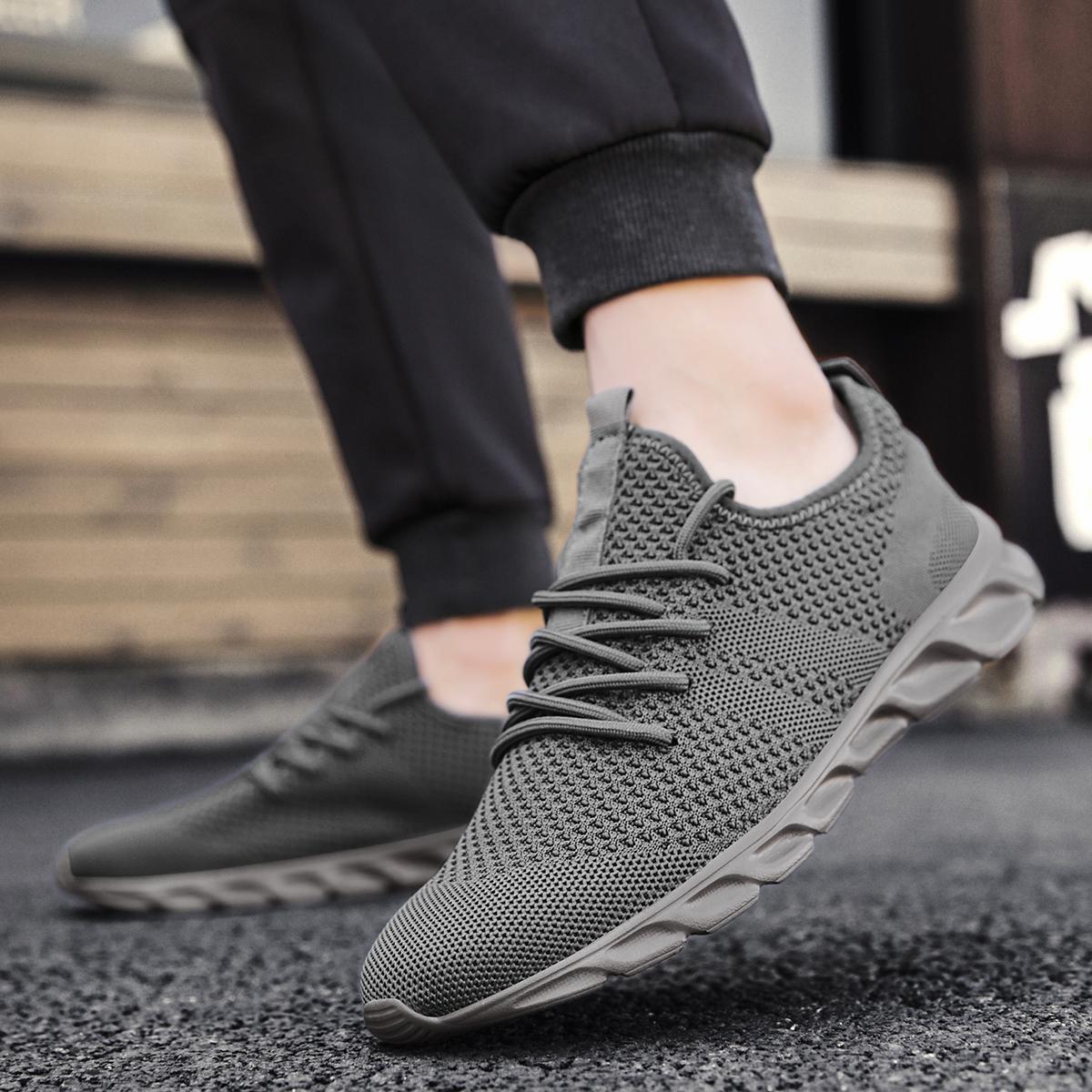 Casual Running Sport Shoes For Men's Outdoor Mesh Light Weight Breathable Athletic Fashion Sneakers Non Slip Walking Gym Shoes Casual Running Sport Shoes For Men's Outdoor Mesh Light Weight Breathable Athletic Fashion Sneakers Non Slip Walking Gym Shoes