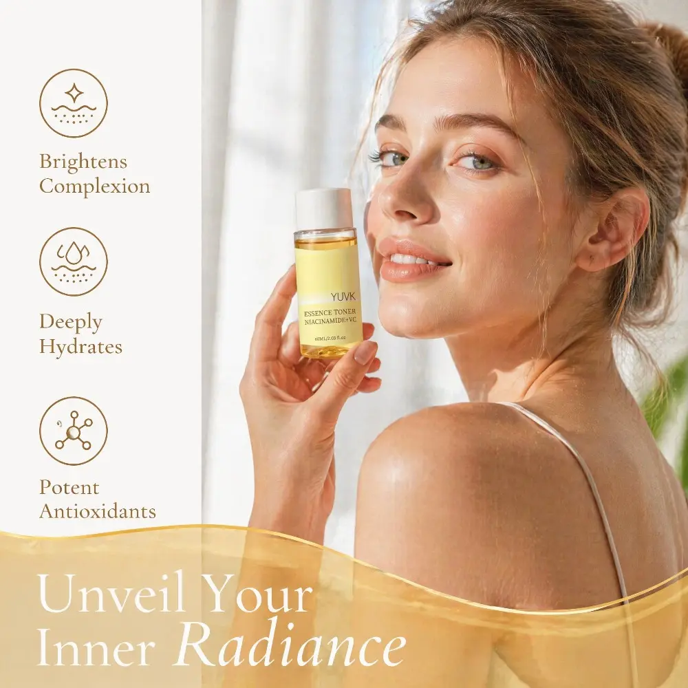 YUVK Niacinamide Vitamin C Essence Toner Glow Hydration 60ML