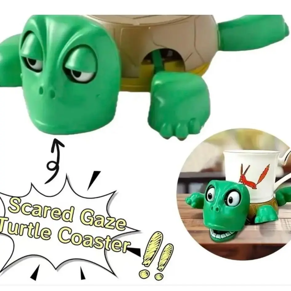 1PC Fun Turtle Coasters | Turtle-Themed Home Decor | Funny Turtle Coasters | Suitable for Holidays And Animal Lovers, Perfect for Gift Giving