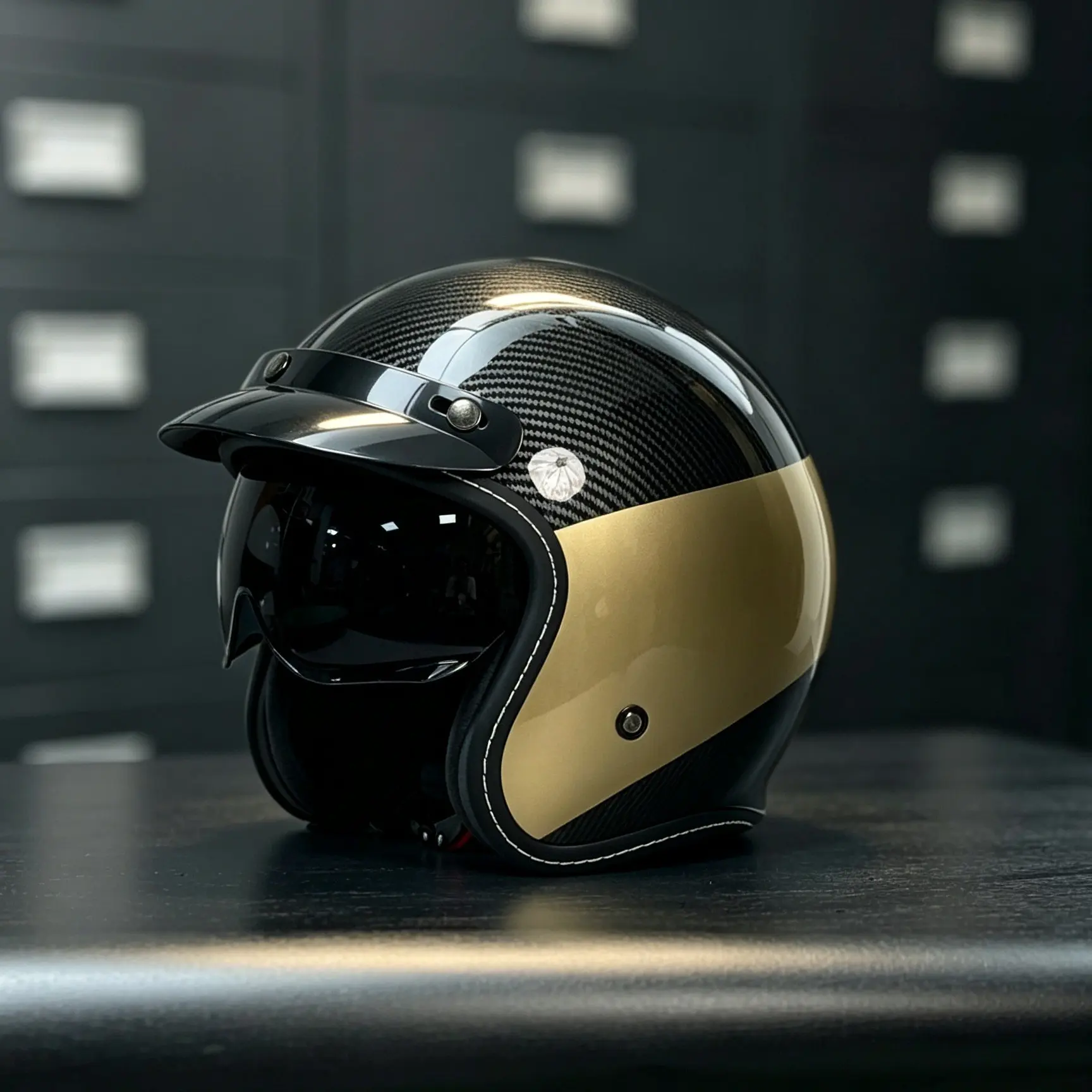 High-Quality Electric Motorcycle Helmet, Lightweight All-Season Unisex Retro Cruiser Outdoor Riding Daily Use 3/4 Safety Helmet