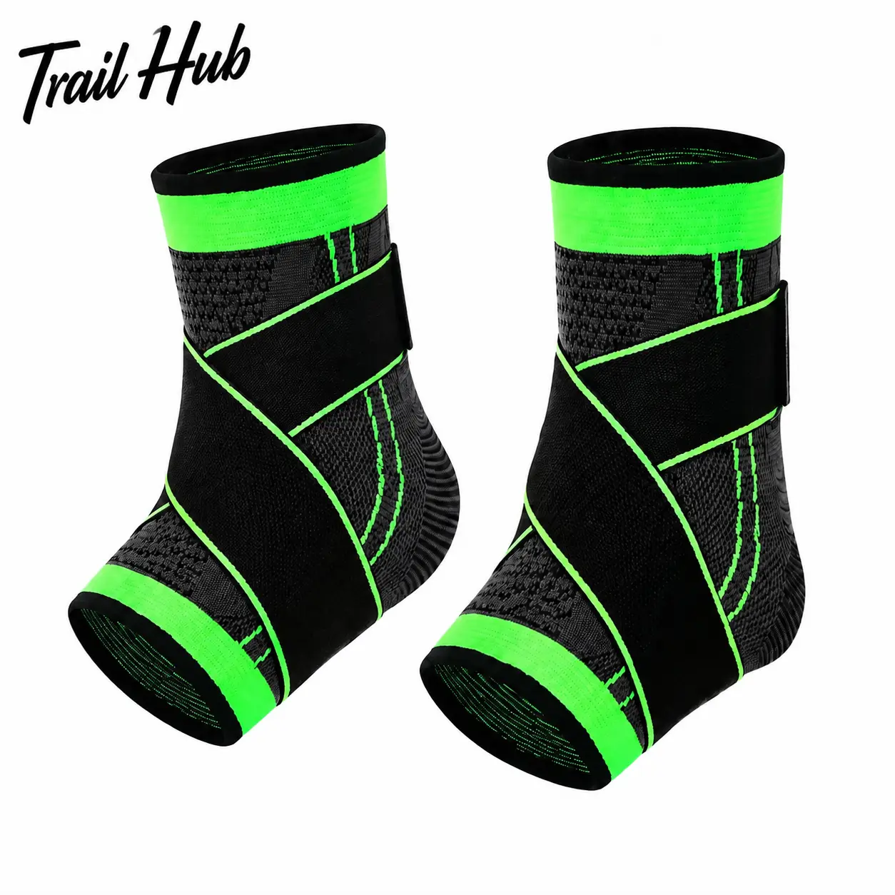 Breathable Neoprene Adjustable Ankle Brace with Dual Lateral Support Straps for Stable Compression, Ideal for Sports Recovery, Injury Prevention, and Everyday Mobility in Soccer, Basketball, Volleyball, Running, and Active Lifestyles