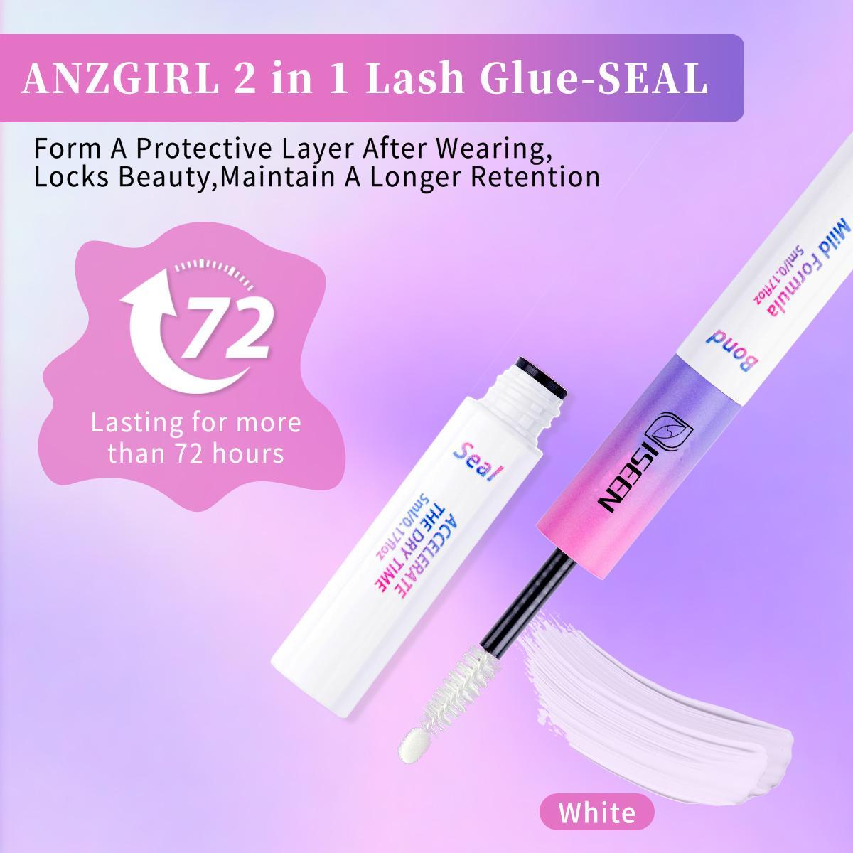 Mixed-Length False Eyelashes with Lash Bond & Seal, Lash Remover, Tweezers, Headband & Wristband, 1 Set Natural-Look Faux Cluster Lashes for DIY Makeup Eyelash Extensions