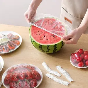 200 Reusable Food Grade Fresh-keeping Bags, Dust-proof Universal Bowl, Plate, Fruit and Vegetable Sealing Cover, Suitable for Picnic, Barbecue, Four Season Kitchen Food Storage, Reusable Fruit and Vegetable Fresh-keeping Bags
