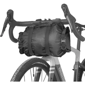 Handlebar Bag  12L, Roll-Top Dry Bag with Removable Harness,  Strap, for Bikepacking, Camping, Commuting(Type 9400)