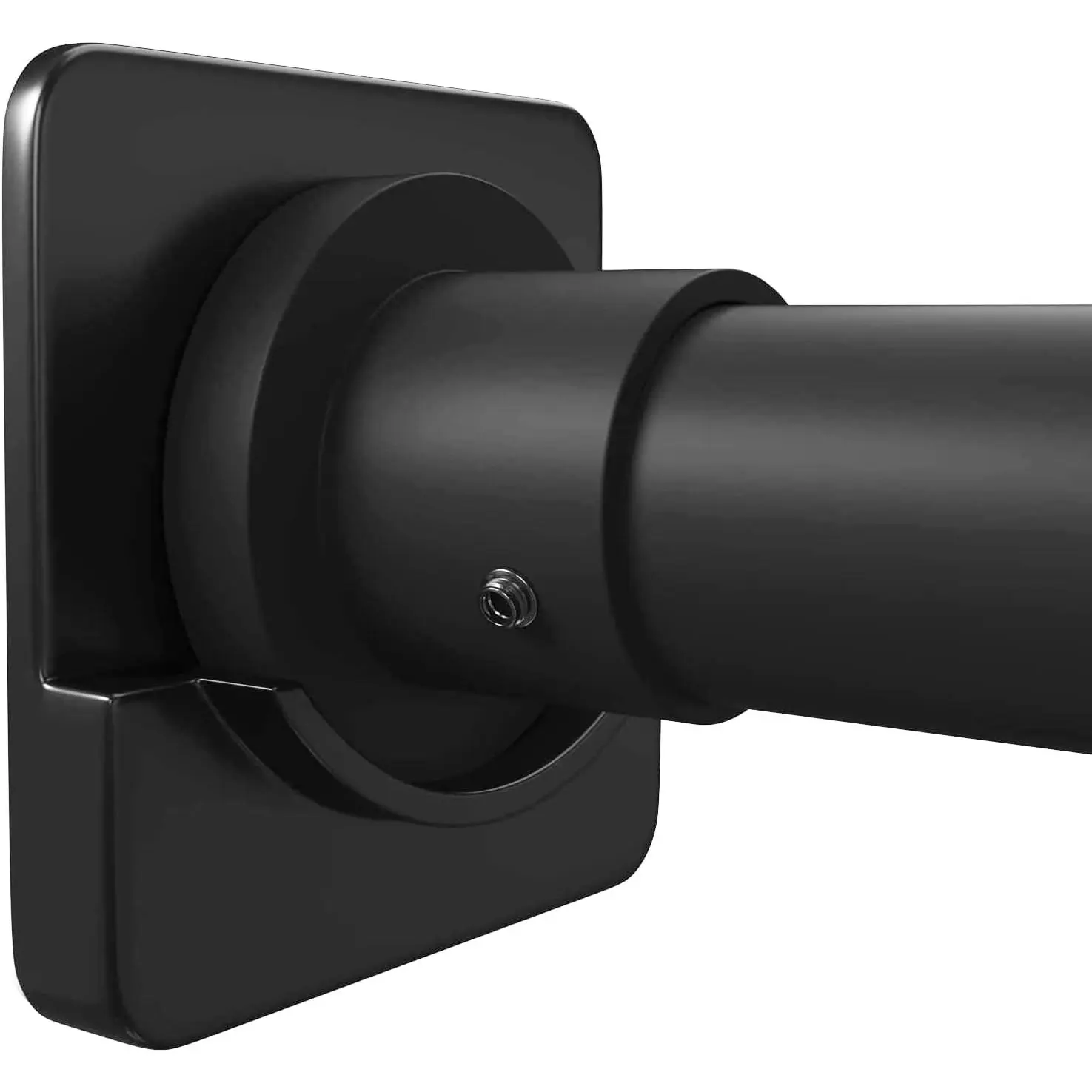 Adhesive Shower Curtain Rod Holder | No Drilling, Sticking them up Or Easy places to drill for a fixture |  Hold | 2 Pack, Black (Rod Not Included)