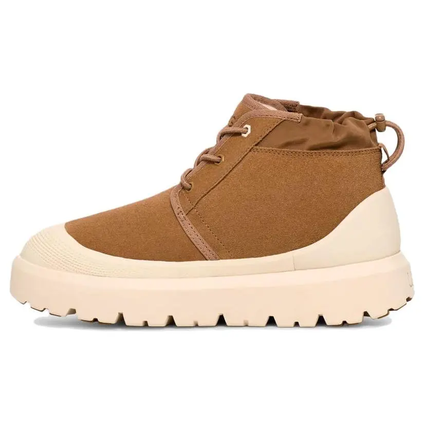 UGG Neumel Weather Hybrid Suede Lined Snow Boots for Men and Women in Tan Brown Verifiable, with credentials and supporting global authentication