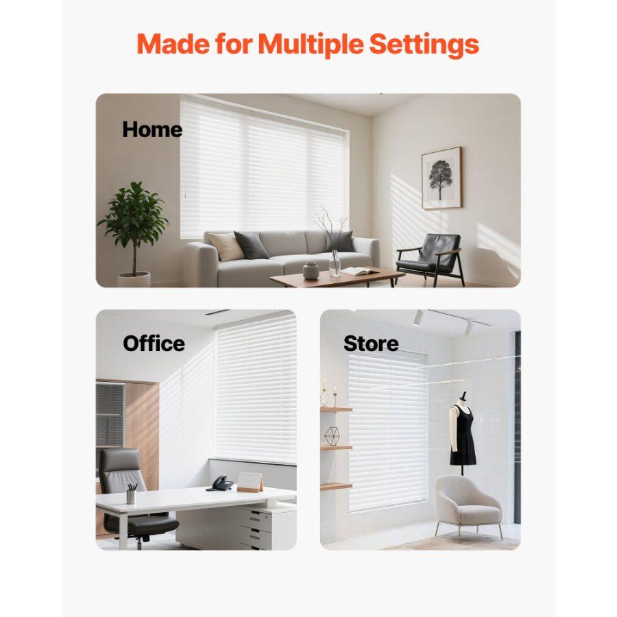 VEVOR Box Mounting Brackets, 2 Pcs, Box Blind Bracket for Window Blinds, Fit for 1.5x 2.25 inch Headrails, with Self-Tapping Screws and Expansion Tubes, Sturdy Iron, for Blinds Installation, White VEVOR Box Mounting Brackets, 2 Pcs, Box Blind Bracket for Window Blinds, Fit for 1.5x 2.25 inch Headrails, with Self-Tapping Screws and Expansion Tubes, Sturdy Iron, for Blinds Installation, White