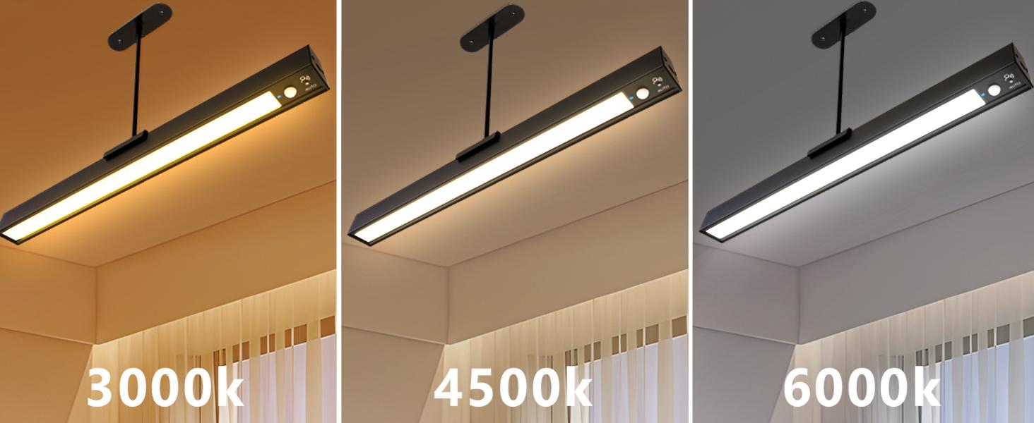 Sensor Ceiling Light, Full Pendant Lights, Battery Operated LED Closet Lights with Remote, Timer - 3 Color 500LM Dimmable, for,Black
