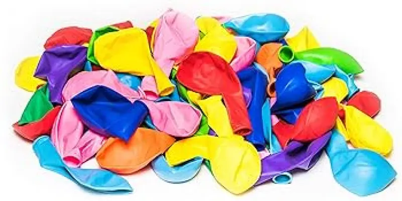Dusico Balloons Rainbow Set (100 Piece Pack) 12 Inches, Assorted Bright - View #3