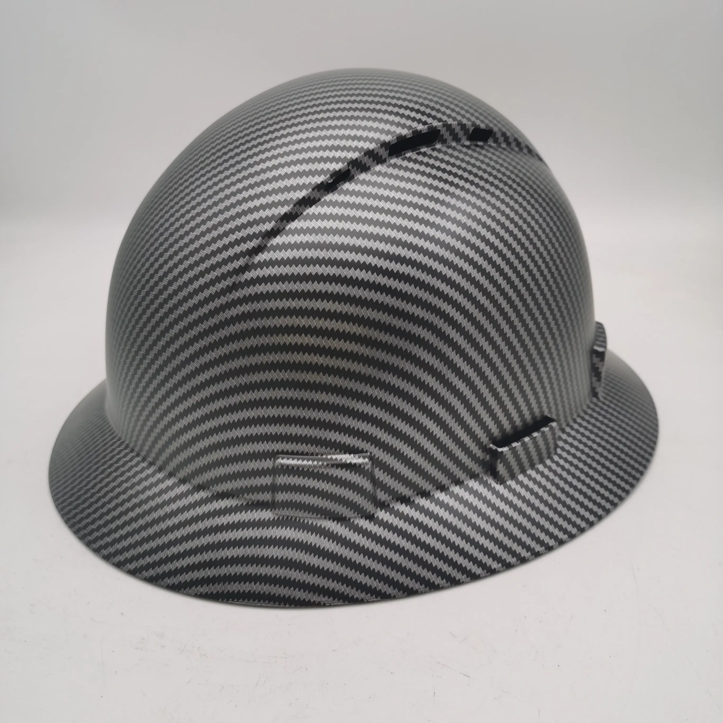 Full Brim Vented Work Cap with 6-Point Inner Cradle, Quick-Dial Fit 53-63cm, Visor-Ready Front Slot, Lightweight Shell for Outdoor Farm, Garden, Warehouse & Roadside Use
