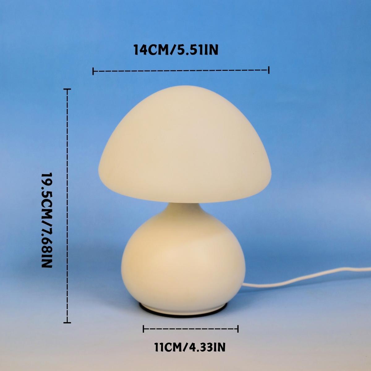 Modern Creative Mushroom Design Table Lamp, USB Powered LED Desk Lamp, Dimmable Soft Light for Home Living Room Bedroom Study Room Decor Indoor Lighting, Led Mood Light