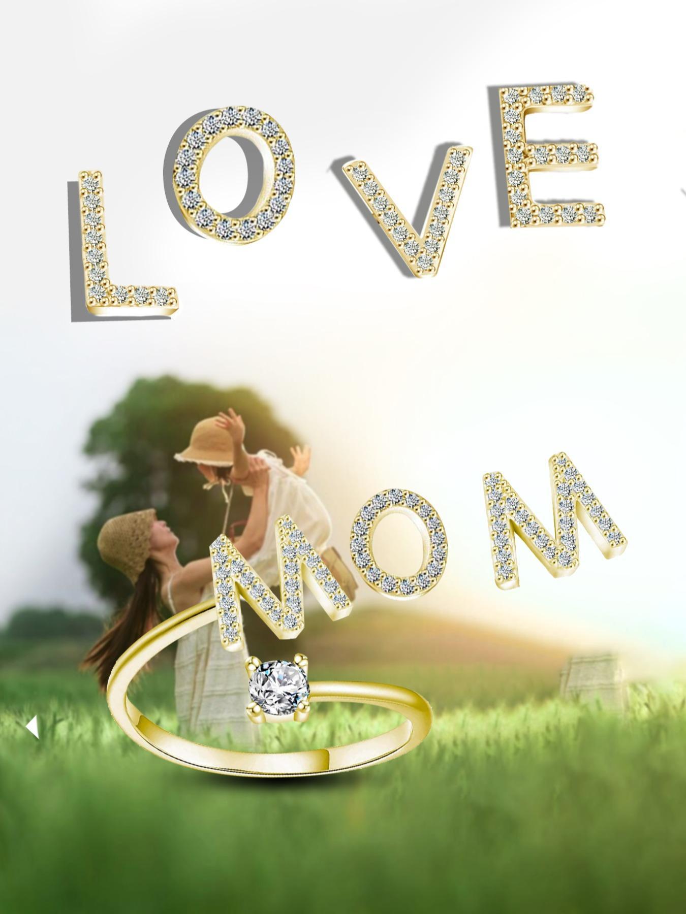 S925 Sterling Silver Initial Letter Adjustable Ring, Fashion Rhinestone Decor Cuff Ring for Party, Daily Clothing Decor, Trendy All-match & Exquisite Jewelry for Gift Wedding, Valentine's Day, Gift, Alphabet Design Ring