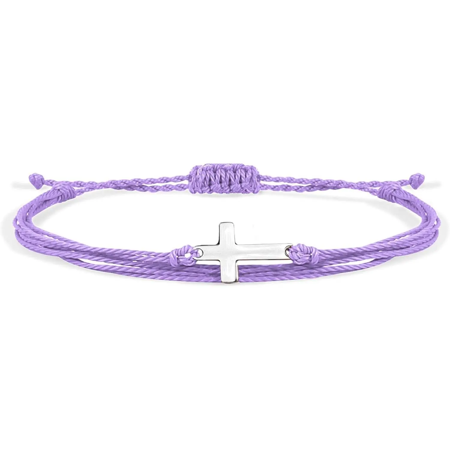 Colorful Adjustable Braided String Bracelet Friendship Couple  Sideways  Rope Bangle Lucky Protection Jewerly for Women Men Teens