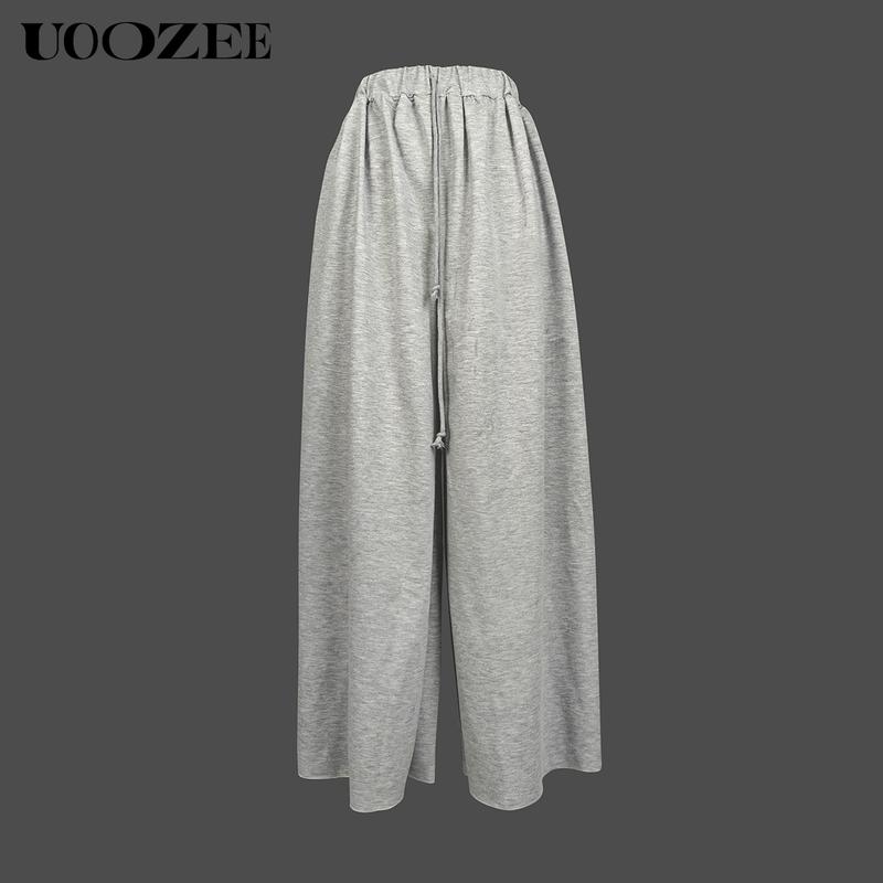UOOZEE Women's  -Leg Solid Color Pants - Simple and comfortable, no sense of restraint, suitable for casual daily wear, home, easy party  trouser casual loose Womenswear Bottom