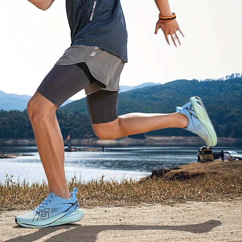 (New)Lightweight And Breathable Men's Racing Shoes for Road Running, Outdoor Marathons, And Sports Training; Low-top Lace-up Shoes for Fitness And, Available In Large Sizes for Couples