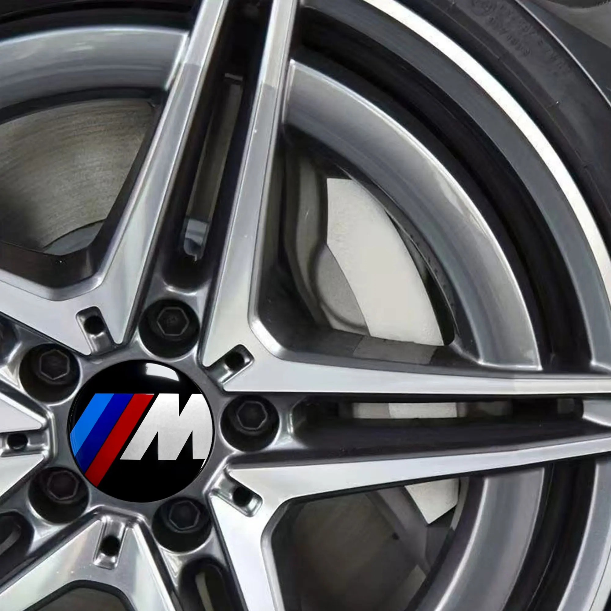 4pcs Tire Center Cap Sticker Set M logo for Bmw Models E46 E90 F10 F30 E87 F20 G20 E60 E39 E92 F48 G01, Dust Cover Stickers, Automobile Decals, Stickers for Cars, Car Accessories