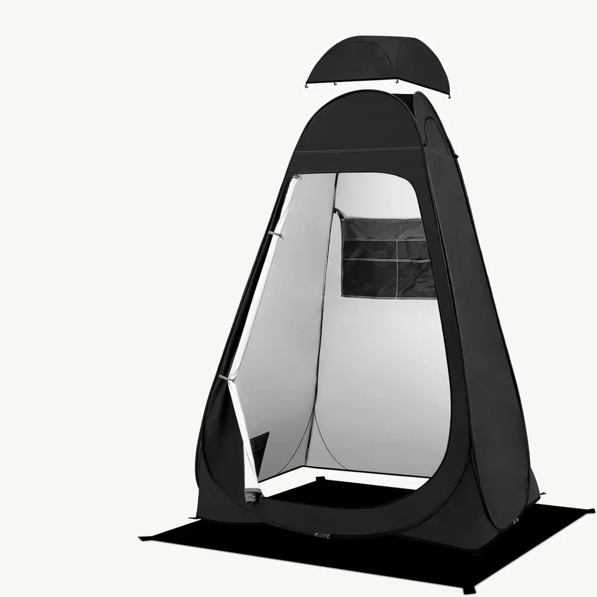 Portable Pop Up Shower Tent with Rain Shelter and Windows, UPF 50+ Waterproof Privacy Tent for Camping, Changing, Toilet, Beach and Festivals