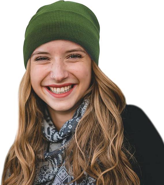 Satin Lined Knit Beanie, Soft Solid Color Winter Hat for Hair Protection, Keeps Hair Smooth & Warm, Stylish Unisex Beanie for Daily Wear, Perfect Christmas Gift