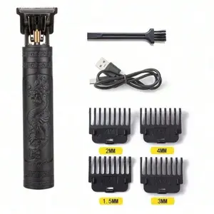 USB rechargeable multi-function hair clipper, 300mah lithium battery.Compact and convenient, stainless steel cutter head, cleanable blade, equipped with 4 trimming accessories,, both men and women can use, suitable for various application scenarios