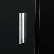 OmySalon Salon Hair Styling Station, Barber Salon Equipment with a 3-Tier Storage Shelf, 1 Drawer, a Large Storage Cabinet and 3 Hair Dryer Holders