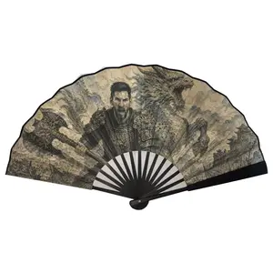 Eastern Echo |   Handcrafted Chinese Heritage Fan - Messi & CR7 "God of War" Art Edition