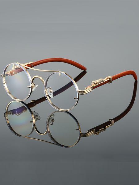 Stylish Summer Round Frame Sunglasses, Lightweight Durable Travel Accessory for Sun Protection, Perfect for Outdoor Activities and Fashion Statement Light Protection Glasses for Women Women's Clear