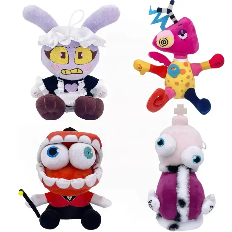 The Amazing Digital Plush Toys Amazing Circus Clown Rabbit Plush Dolls Periphery Stuffed Toys Kids Adults Gift