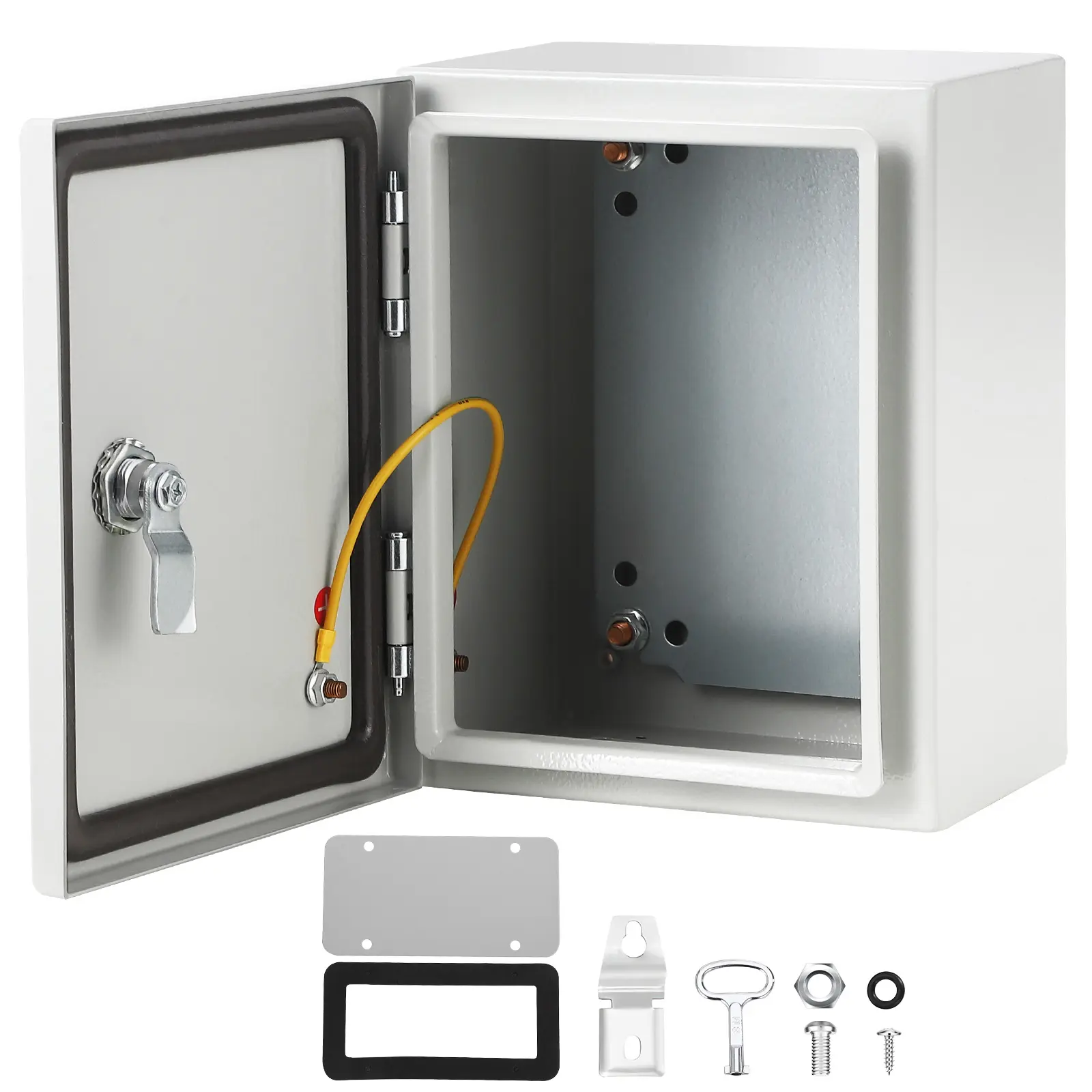 Heavy-Duty Weather-Resistant Electrical Junction Box - Cold-Rolled Steel Construction - Ideal for Outdoor Home, Workshop, Commercial & Light Industrial Use - Easy Wall Mount Installation - Multiple Sizes Available