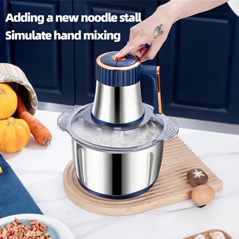 5L Stainless Steel Electric Meat Grinder - 5-Speed Kitchen Food Processor with 5-Speed Motor for Grinding Mixes, Garlic Blending, Chili Processing