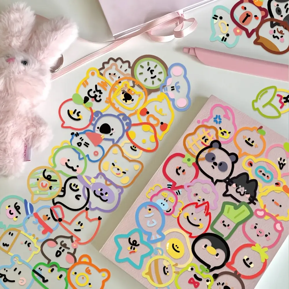 50 Fun Cartoon Bubble Stickers, Cute Decorative Stickers for Journals, Helmets, Phones, DIY Gifts, Perfect for Birthdays and Holidays