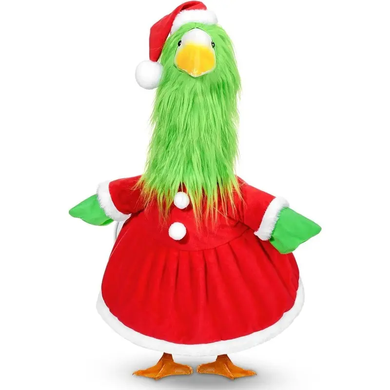 New Christmas Green Goose Doorway Dress Holiday Courtyard Decorative Ornaments Festive Atmosphere Arrangement Christmas Decorations Party