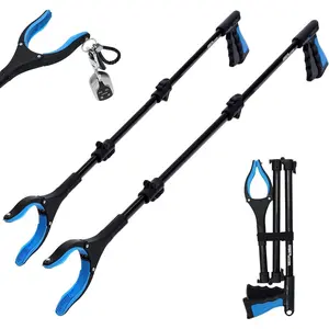 2026 GrabRunner 38 Inch & 44 Inch Extra Long Grabber Reacher Tool Set – Extendable Reacher Grabber Pickup Tools for Seniors, Disabled and Hard-to-Reach Areas, Ergonomic Grip & Lightweight Design(Blue)
