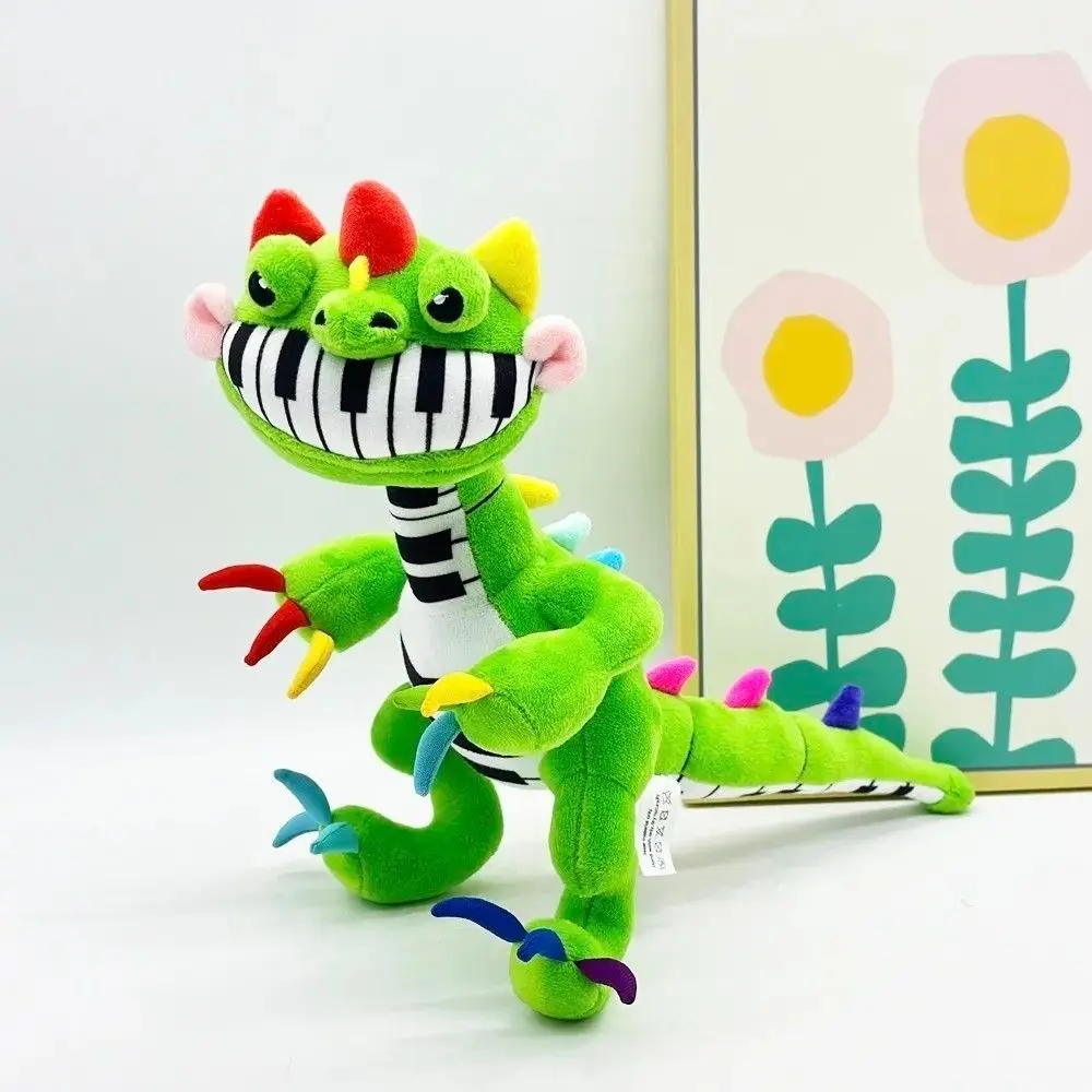 Pobby Game Piano Dinosaur Plush Toy Doll, Soft and Cuddly Stuffed Animal, Perfect Gift for Kids, Fun and Educational Plaything
