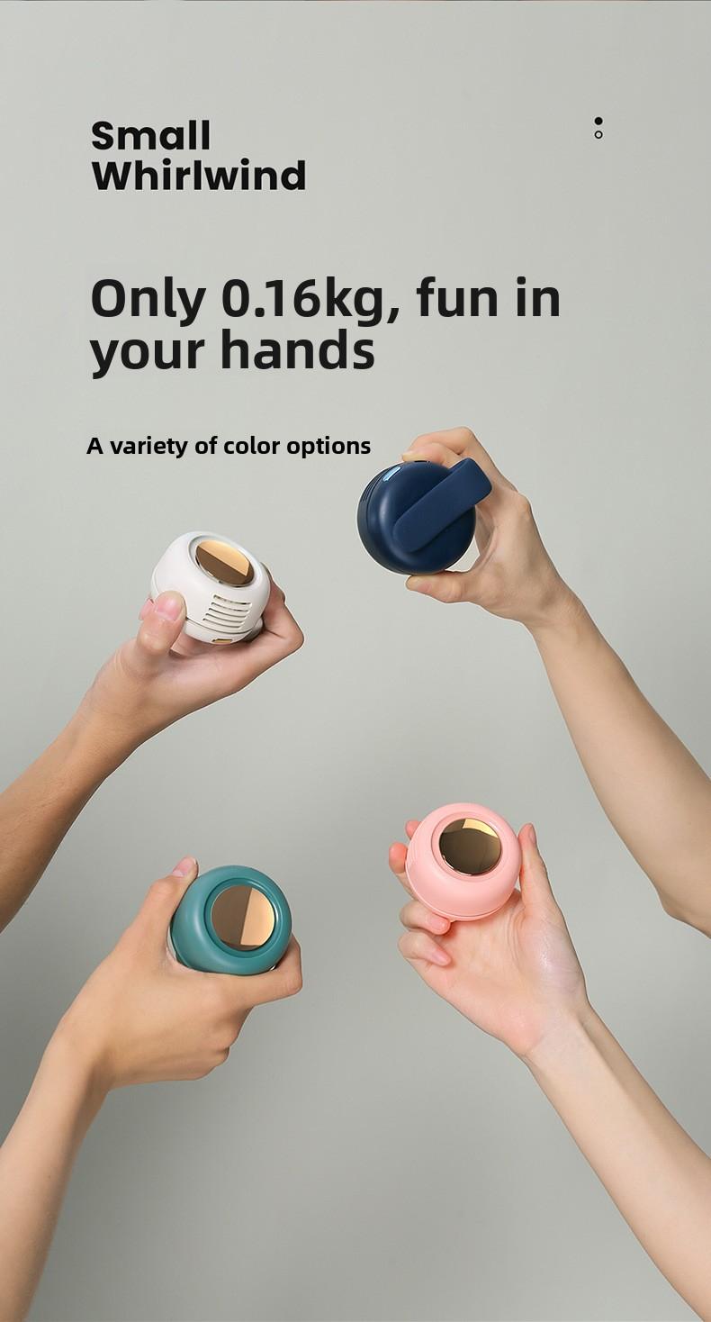 3-in-1 Rechargeable Neck Fan, Wearable Waist Fan, Handheld Fans, Suspended Collar Cooler & Phone Cooling Fan Blows Cold Air, Bladeless Silent Turbo Mini Fan Clip with 66min Fast Charge, Portable Travel Essential & Outdoor Accessory