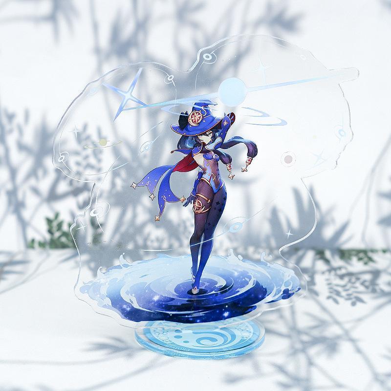Game Impact New Stand Figure Acrylic Yelan Chevreuse Navia Xiao Cosplay Model Plate Desk Decor Fans Friend Gift