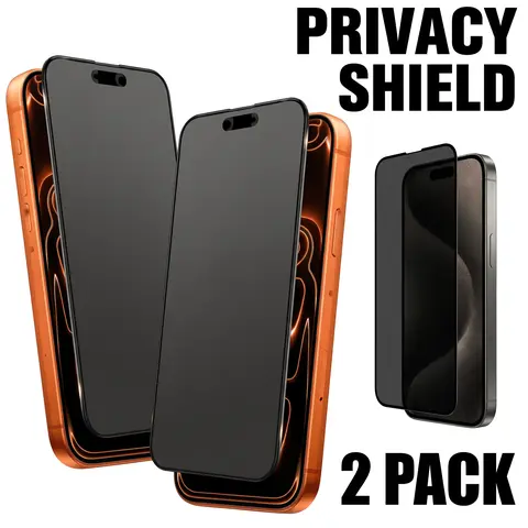 2-Pack Matte Privacy Ceramic Protective Anti Spy Screen Protector for iPhone 17 Pro Max, Smartphone Accessories, Mobile Phone Accessories, Privacy Shield, Anti-Fingerprint, Bubble-Free, Easy Installation, Soft Material, Protection