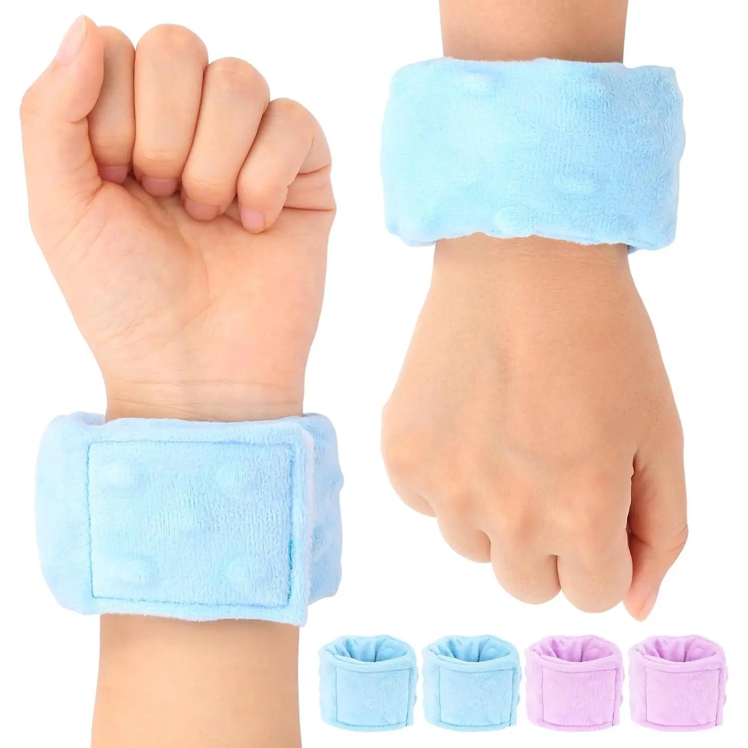 Sensory Weighted Bracelets for Kids, Sensory Wristbands for Autism ADHD SPD Anxiety Relief, Calming and Focus for Special Needs Child, Two Pack, Light Bluefidget toys