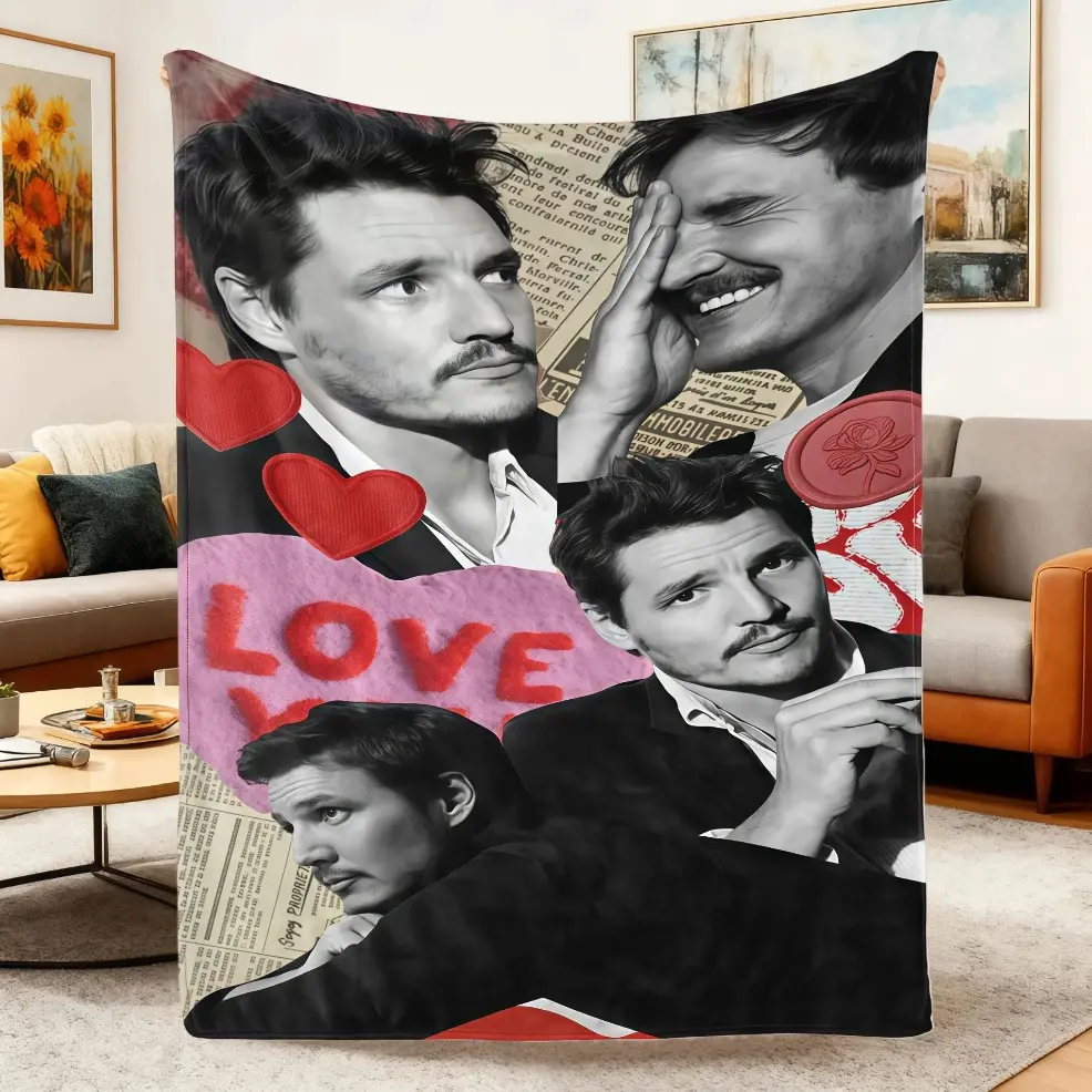 Soft Comfort Funny Viral Celebrity Mosaic Meme Flannel Throw Blanket, Baby Blankets and Adult Blankets, Cozy Plush All Season Decor Cover For Living Room Sofa & Bedroom Bed, Multi-Purpose Blanket For Home, Office & Summer Travel, Viral Pop Culture Fan Hom