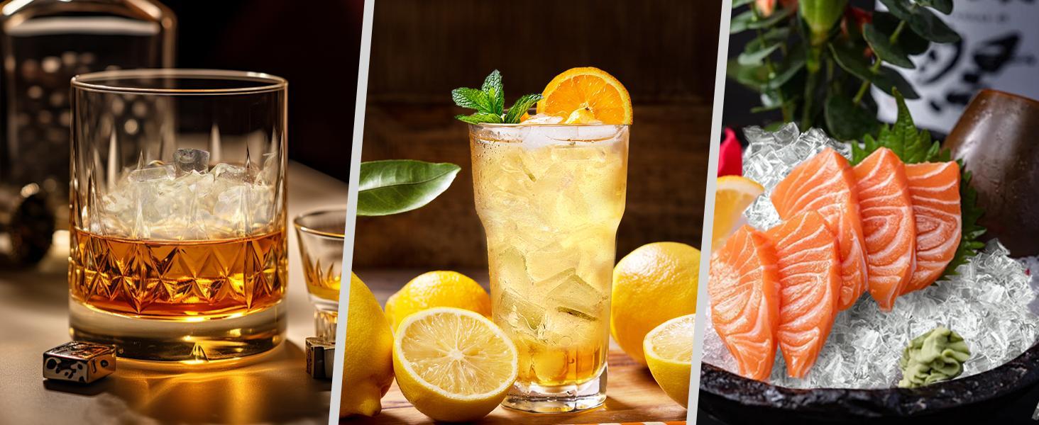 Kismile Crescent-Shaped Ice Maker Countertop, Self-Cleaning Portable Ice Machine with LED Display, Fast Ice Making for Seafood/Home/Office/Bar