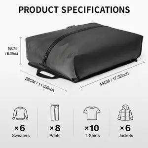Rechargeable Wireless Vacuum Seal Bag, Soft Breathable Storage Bag, Durable Tear-Resistant, Ideal for Travel & Home Use