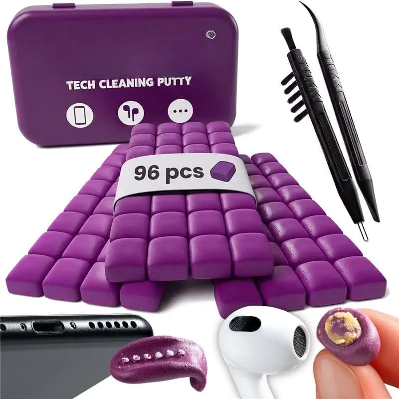 Electronics Cleaning Kit - Sticky-Free Synthetic Putty, Precision Tools for Phones, AirPods, USB-C Ports, Device Speakers (Model 1 Compatible)