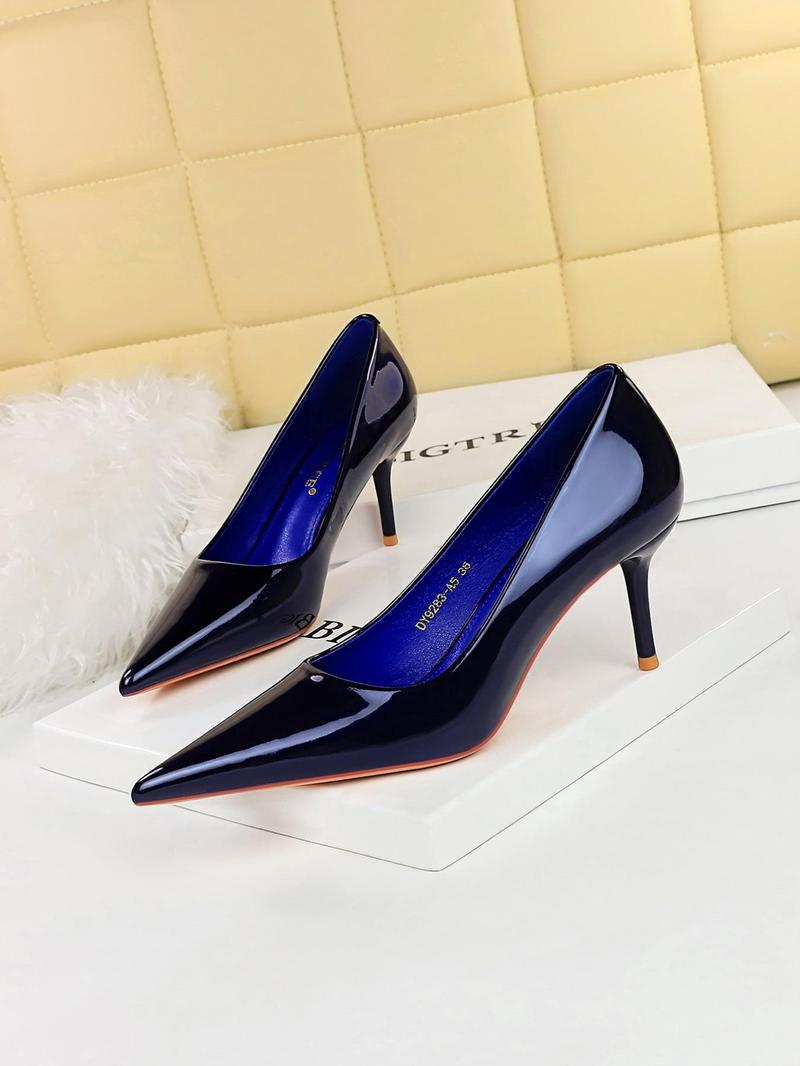 Women's Solid Color Stiletto Heels, High Heel Pumps, Elegant Pointed Toe High Heels for Party, Daily Clothing Decor, Fashionable Shoes for Women & Girls