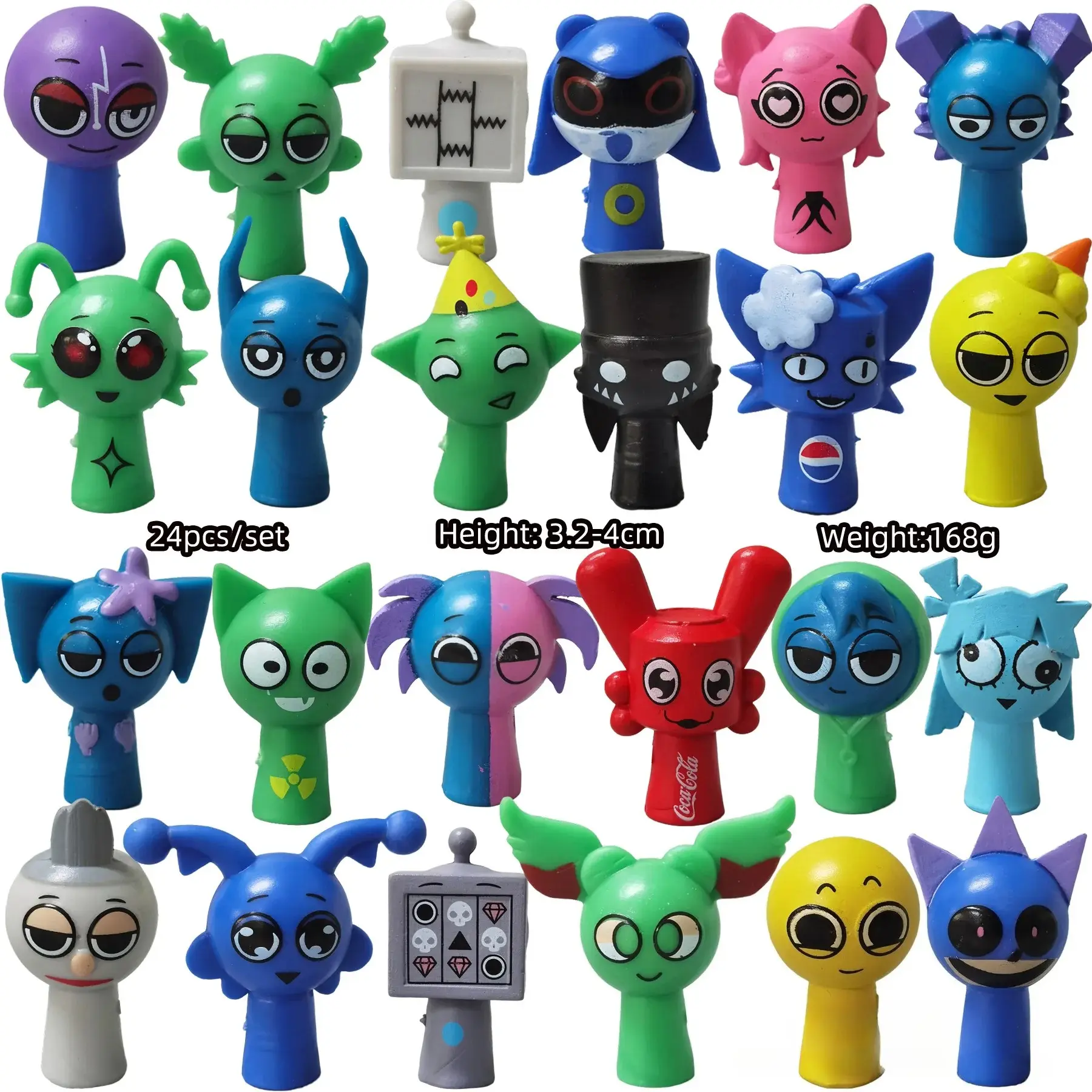 2026 Mini Sprunki Action Figure Toy Cartoon Movie Sprunki Wenda Model Doll Figurines Fans Gift
