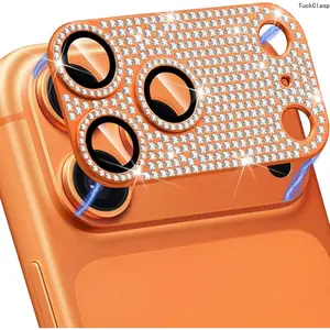Metal Aluminum Alloy Camera Lens Protector Compatible with iPhone 17 Pro Max / 17 Pro / 16 Pro Max / 16 Pro / 15 Pro Max / 15 Pro, Shatterproof Tempered Glass Camera Lens Cover, Strong Adhesion, Scratch-Resistant, Full-Cover HD Camera Protection