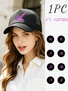 1PC gender-neutral 26-letter printed truck cap for both men and women. A casual and trendy multi-purpose sun hat suitable for daily outdoor outings in spring and summer. It is suitable for use as a gift.