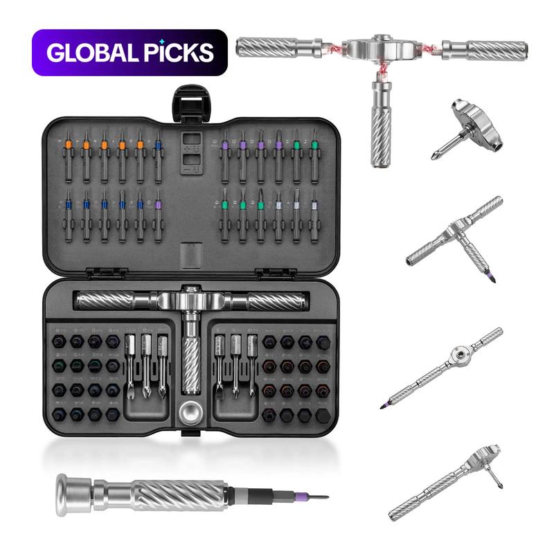 Advanced Ratchet Screwdriver Set, 24/30/40/60/100-In-1 Magnetic ...